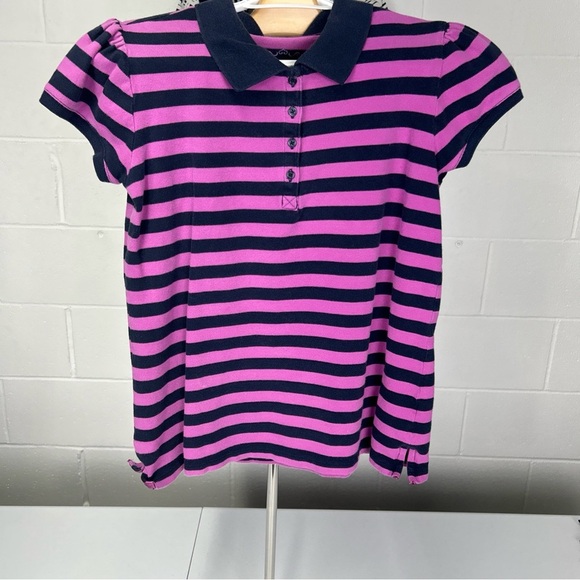 Old Navy Pink and Navy Striped Top - Picture 1 of 7